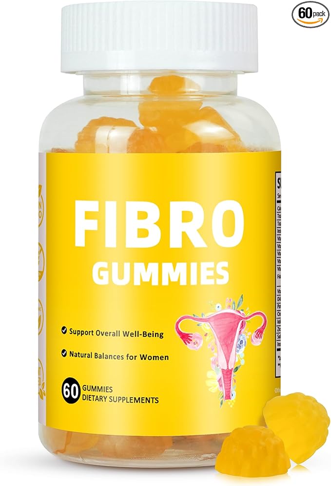 Aromlife Fibro Inositol Gummies, Natural Fibro Gummies with Folate & Vitamins B6 & B12, 60 Count Orange Flavor Womb Gummy for Daily Overall Balance