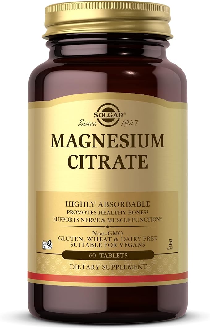 Solgar, Magnesium Citrate 60 Tabletss Prop 65