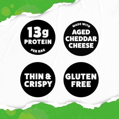 WILDE Protein Chips Spicy Queso, Thin and Crispy High Protein Snacks, Keto Friendly, Low Carb Chips, Real Ingredients, 1.34oz (Pack of 8)