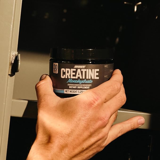 ONNIT Creatine Monohydrate Powder – IGEN™ Non-GMO Tested, 5g Premium Creatine for Muscle Strength, Power & Lean Mass, Supports Brain Health & Cellular Energy, Unflavored, 30 Servings, 5.29 oz 3-Pack