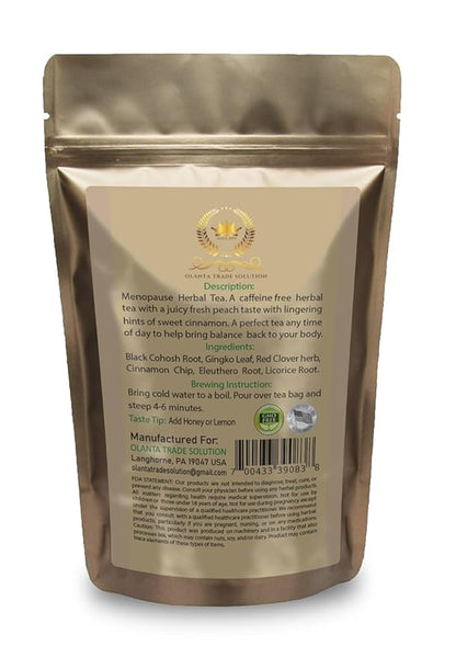 MENOPAUSE HERBAL TEA -, menopause relief, black cohosh supplements women, ginkgo biloba tea leaves, licorice root, Menopause Tea for Cooling, red clover, Eleuthero Root Menopause Tea Energy Boost