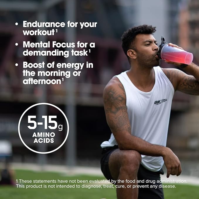 Optimum Nutrition Amino Energy - Pre Workout with Green Tea, BCAA, Amino Acids, Keto Friendly, Green Coffee Extract, Energy Powder - Orange, 9.5 Ounce, 30 Servings (Packaging May Vary)