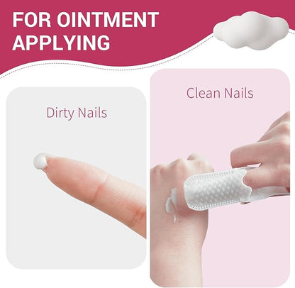 120 PCS Baby Tongue Cleaner for Newborn, Oral Finger Dry Wipes for Infant, Disposable Toddler Mouth Toothbrush for 0-24 Months