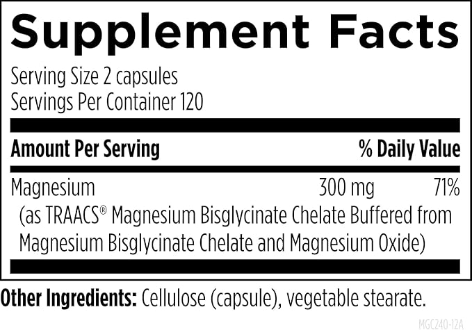 Designs for Health Magnesium Glycinate Complex - Chelated Magnesium Bisglycinate + High Absorption Magnesium for Calming & Sleep, Heart Health, Immune Support & Bone Strength - Vegan (240 Capsules)