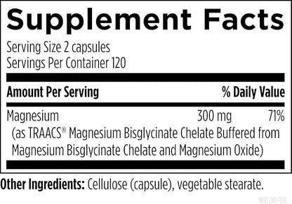 Designs for Health Magnesium Glycinate Complex - Chelated Magnesium Bisglycinate + High Absorption Magnesium for Calming & Sleep, Heart Health, Immune Support & Bone Strength - Vegan (240 Capsules)