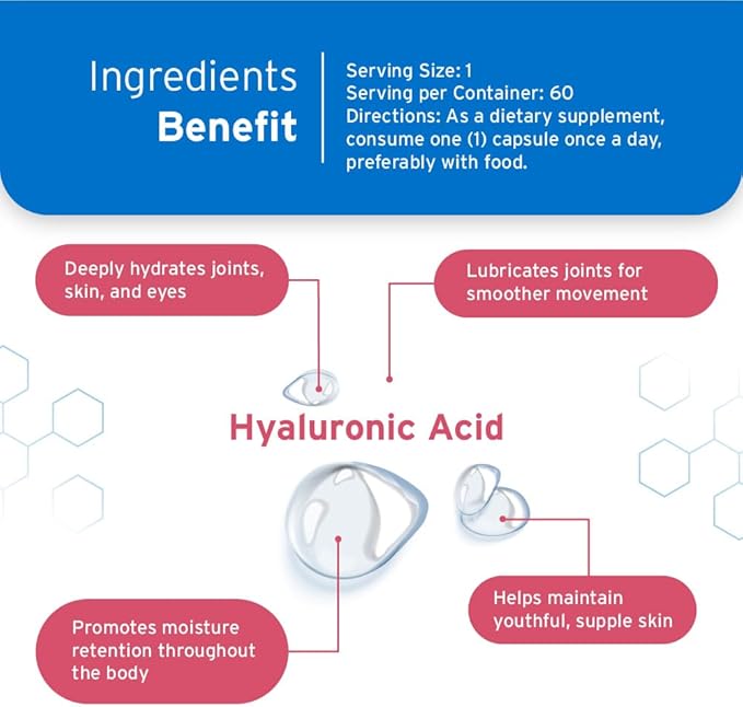 Hyalogic Hyaluronic Acid Chewable Lozenge - Chewable Tablets for Skin Care & Eyes – Vegan, Sugar-Free and Berry Favored Hyaluronic Acid Supplements (60 Count)