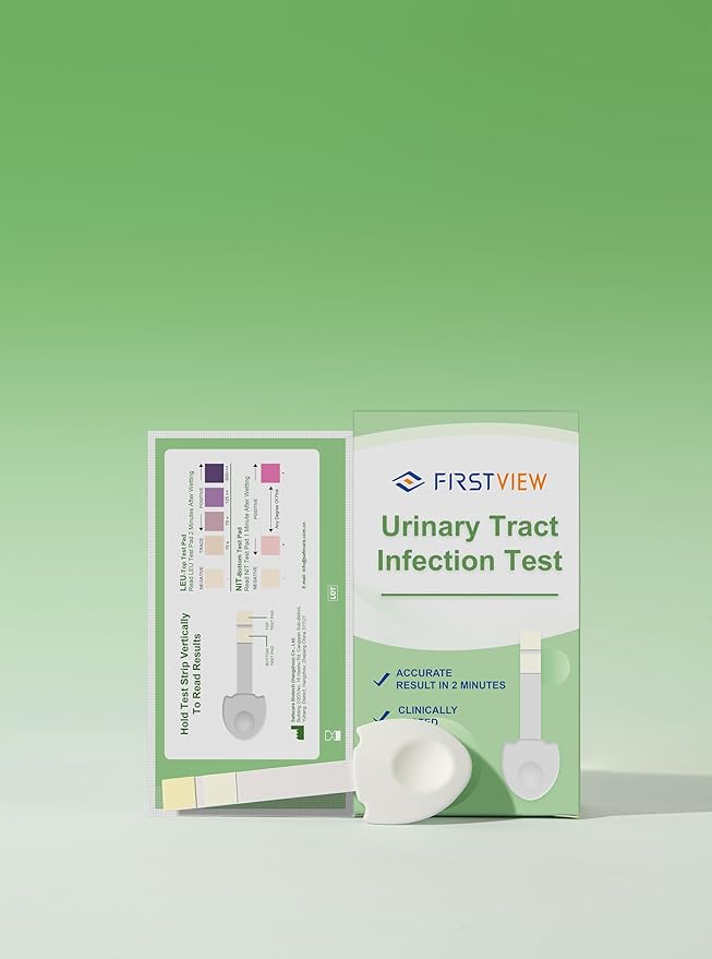 UTI Test Strips,Urinary Tract Infection Test Strips for Women, Men & Kids for UTI and Bladder, Detect Leukocytes and Nitrites,Results in 2 Minutes, Specialized Handle Design Easier use-5Pcs