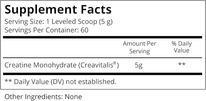 REVANTA Creatine Monohydrate Powder Cognitive & Lean Muscle Support Supplement for Women, Men Cellular Energy for Memory, Focus, Strength & Healthy Aging Professional Grade, Unflavored (300 Grams)