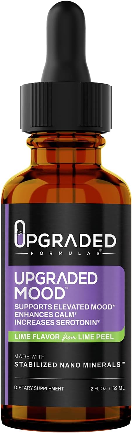 Upgraded Formulas Mood Support Supplement - Feel Calm and Uplifted All Throughout The Day, 2 fl oz