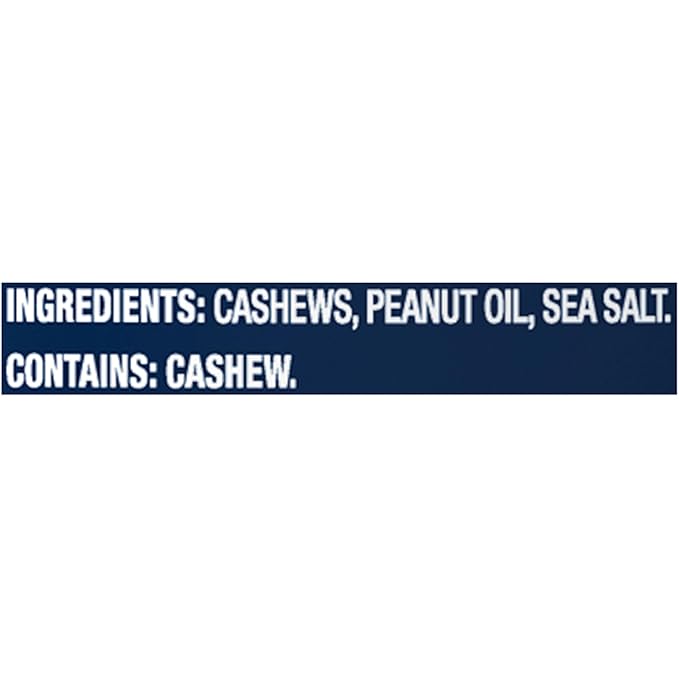 PLANTERS Lightly Salted Cashews, Cashew Halves & Pieces, Plant-Based Protein, 8 Oz Canister, Great Party Snack