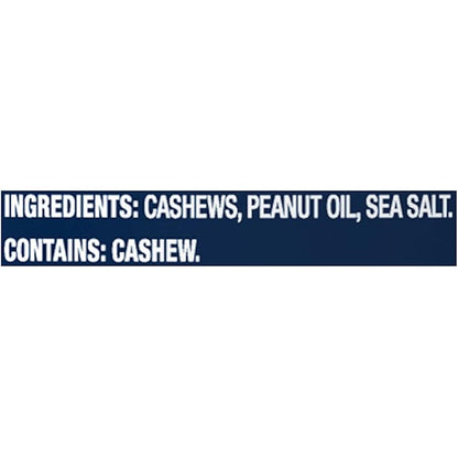 PLANTERS Lightly Salted Cashews, Cashew Halves & Pieces, Plant-Based Protein, 8 Oz Canister, Great Party Snack (Pack of 2)