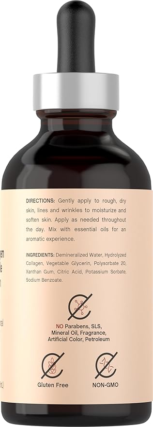 Coera Collagen Peptides | 4 fl oz | Face Serum with Verisol | Professional Strength Formula for Women | Free of Parabens, SLS, & Fragrances | Packaging May Vary