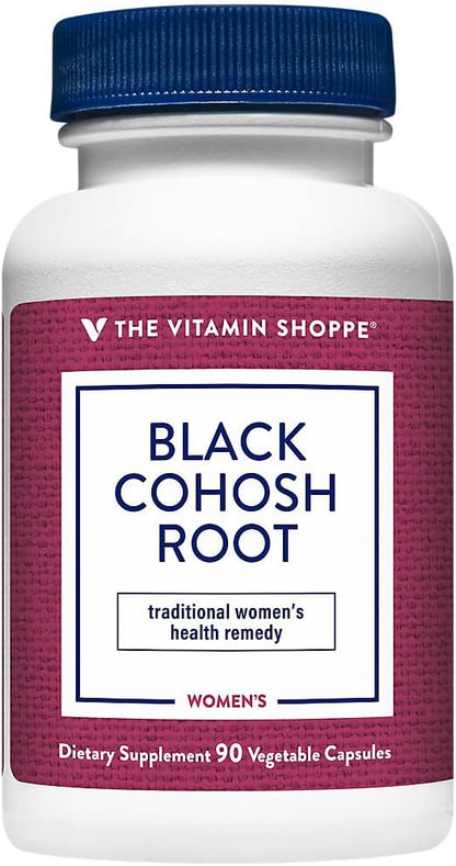 The Vitamin Shoppe Black Cohosh Root Supports WomenaTMs Health (90 Vegetable Capsules)