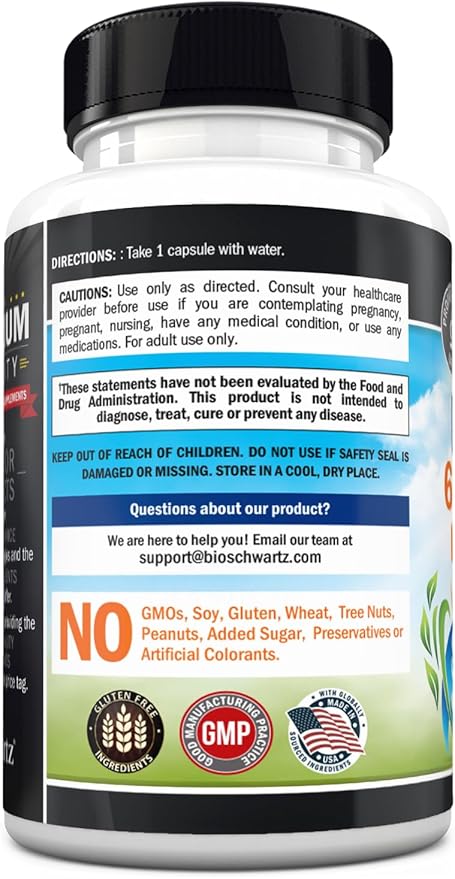 Probiotic 65 Billion - Probiotics with Prebiotic for Women & Men - Lactobacillus Acidophilus Digestive Health Capsules - Targeted Release Technology - Shelf Stable Supplement Non-GMO Dairy Free-30ct