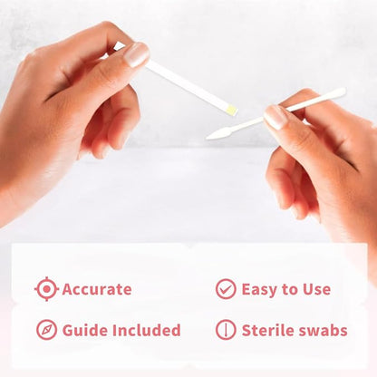 Vaginal pH Test Strips with Sterile Swabs, Feminine Health Vaginal pH Test Strips Kits, Vaginal PH Balance and Yeast Infection Test, Individually Packed BV Test Strips for Women, 10 Bags
