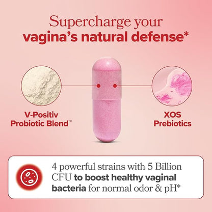 O Positiv URO Vaginal Probiotics for Women pH Balance with Prebiotics & Lactobacillus Probiotic Blend - Vaginal Health Supplement - Promote Healthy Vaginal Odor & Vaginal Flora, 60 Count (Pack of 3)