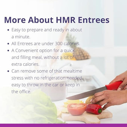 HMR Variety Entrée Packs |Pre-packaged Lunch or Dinner to Support Weight Loss| Ready to Eat Meals |10-20 grams of Protein per Entrée | Low Calorie Food | 7-8oz Servings per Meal (8 Ounce (Pack of 17))