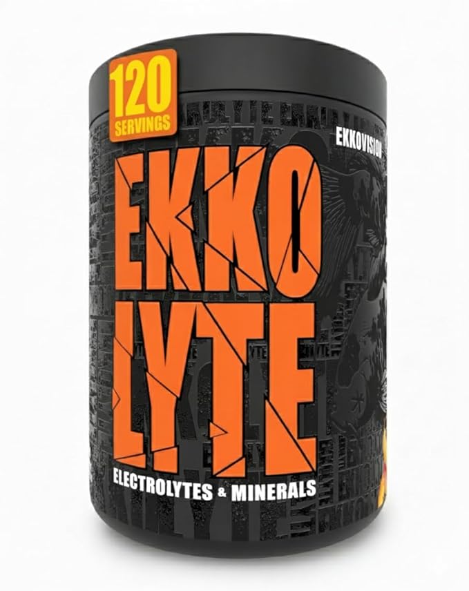 Ekkovision Ekkolyte Electrolytes & Minerals Powder, 50 MG Vitamin C & 155 MG Magnesium for Hydration Support, Essential Electrolytes for Women & Men, Mango Flavored Electrolyte Mix, 120 Servings
