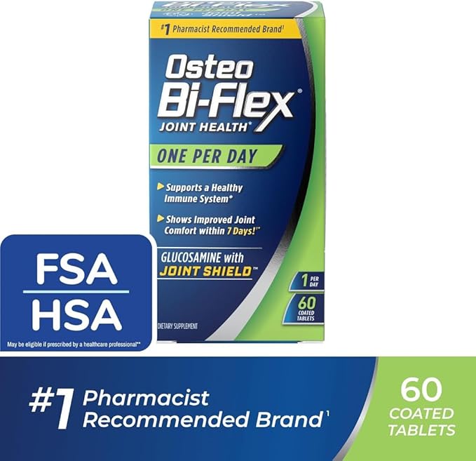 Osteo Bi-Flex One Per Day Vitamin D Supplement, Improve Joint Function, Support Bone and Immune Health, 60 Coated Tablets