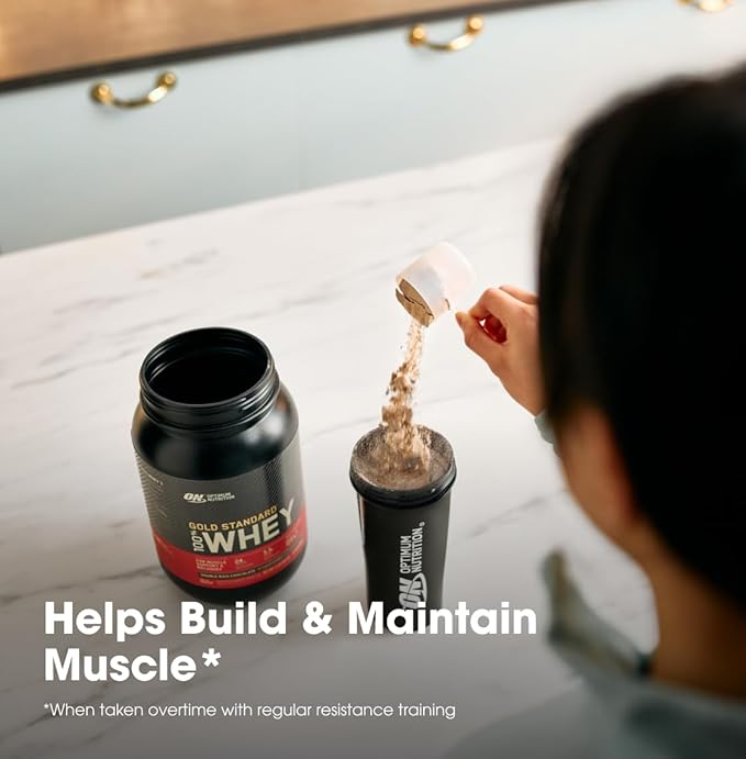 Optimum Nutrition Gold Standard 100% Whey Protein Powder, Vanilla Ice Cream, 2 Pound (Packaging May Vary) (Pack of 6)