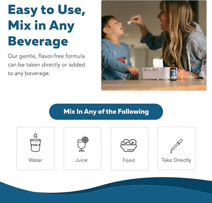 Organic Kids Methylfolate + Methyl B12 Cofactor - Flavorless, Sublingual Form - 5-MTHF Form, Superior Form of Folate - Adjustable Dosing for All Ages - Mood, Behavior, Cognition - 1 oz.