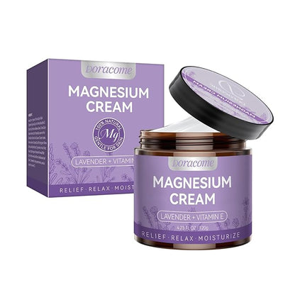 Magnesium Moisturizing Cream for Muscle Relief, Sleep Support and Stress Relief, Fast-Absorbing Formula,Skin Friendly,Lightly Scented