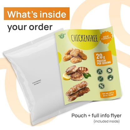Creative Pea Plant-Based Chicken Style Meat Mix | High Protein Shelf-Stable Vegan Protein | Pea Protein | Just Add Water & Oil | For Burgers, Nuggets, Patties & Kebab | Gluten-Free | 227g