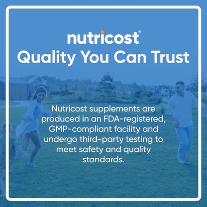 Nutricost N-Acetyl L-Cysteine (NAC) 600mg, 180 Capsules - Non-GMO, Gluten Free (Pack of 2)