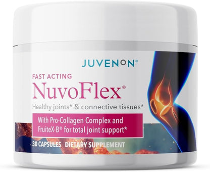 Juvenon NuvoFlex | Joint Support Supplement with Glucosamine, Chondroitin, Vitamin K, B, Mobility & Relief (30 Capsules)