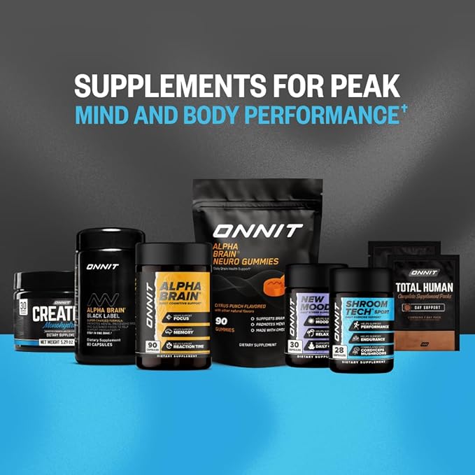 ONNIT Creatine Monohydrate Powder, IGEN™ Non-GMO Tested – 5g Premium Creatine for Muscle Strength, Power & Lean Mass, Supports Brain Health & Cellular Energy, Unflavored, 30 Servings, 5.29 oz 2-Pack