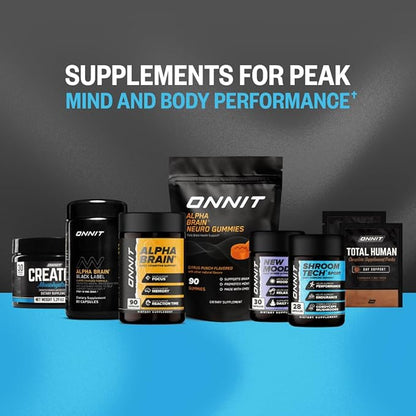 ONNIT Creatine Monohydrate Powder, IGEN(TM) Non-GMO Tested 5g Premium Creatine for Muscle Strength, Power and Lean Mass, Supports Brain Health, Brain Cellular Energy, Unflavored, 30 Servings, 5.29 oz