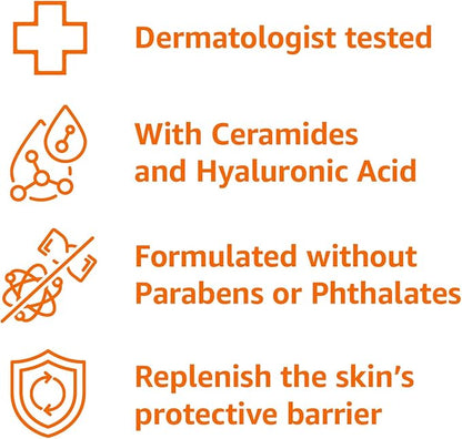 Amazon Basics Hydrating Hyaluronic Acid Serum with Essential Ceramides and Vitamin B, 1 Fluid Ounce