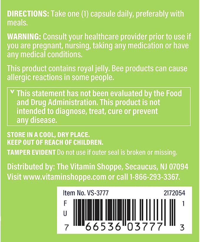 The Vitamin Shoppe Ginseng - Energy Support, Mental Clarity & Adaptogenic Wellness (120 Capsules)
