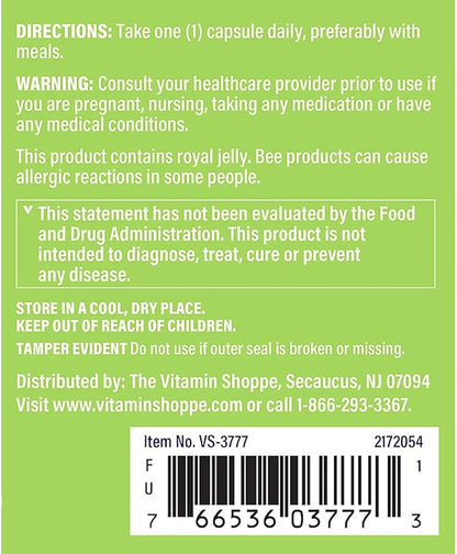 The Vitamin Shoppe Ginseng - Energy Support, Mental Clarity & Adaptogenic Wellness (120 Capsules)