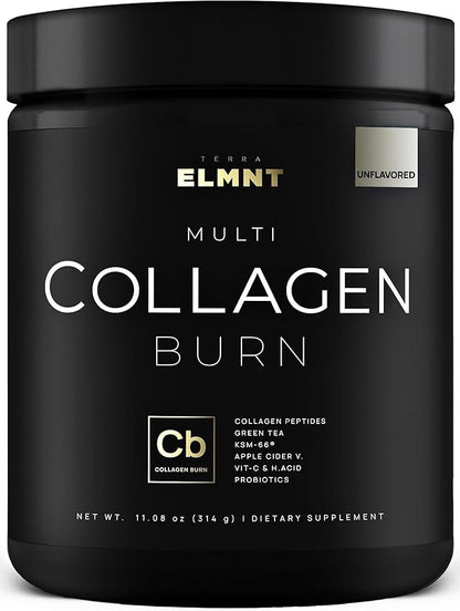 Super Collagen Powder for Women Weight Loss + Beauty w. Probiotics, Hyaluronic Acid, ACV, KSM-66, Biotin - Premium Multi Collagen Peptides Protein Supplement Colageno for Women (Unflavored)