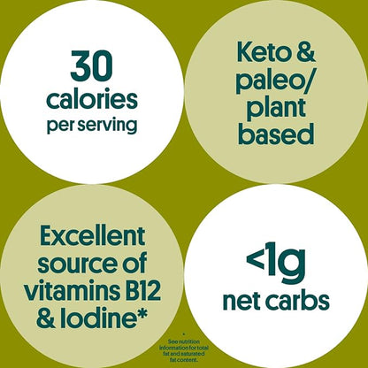 Gimme Seaweed Organic Premium Roasted Seaweed Snacks, Extra Virgin Olive Oil, 6 Count, Keto, Vegan, Gluten-Free, Great Source of Omega3s and Iodine, Healthy On-The-Go Snack for Kids and Adults