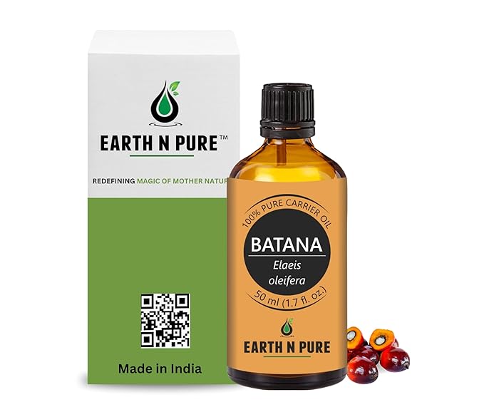 Earth N Pure Batana Oil 100% Natural and Therapeutic Grade for Hair Growth and Healthy Skin 50 ML