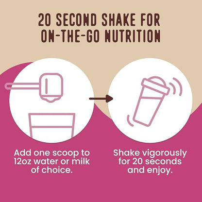 FlavCity All in One Protein Shake Powder, Vanilla Latte - 60mg Caffeine + Collagen Peptides, Reishi & Cordyceps - Focus, Skin, Hair & Joint Support - 100% Grass Fed Whey, 20 Servings