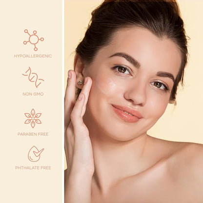 Retinol & Vitamin E Face Serum - 1.69 Fl. oz, Cruelty-Free, Reduces Acne Scars, Wrinkles, Anti-Aging, Skin Renewal, Hydrating, Korean Beauty