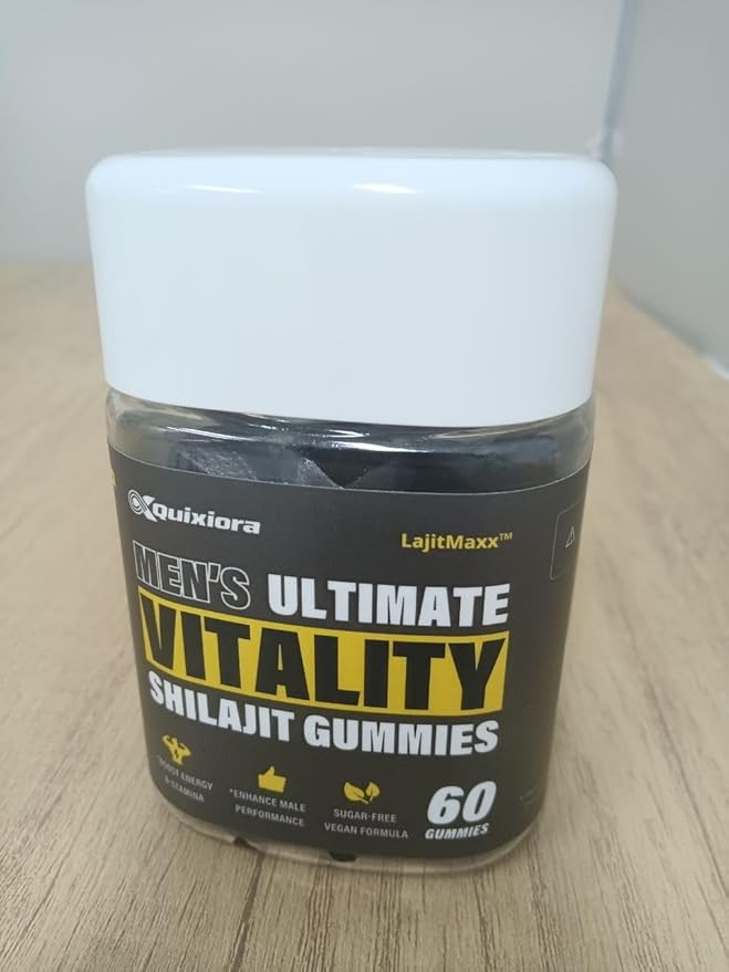 Shilajit Gummies for Men – 85+ Trace Minerals & Fulvic Acid| | 120 Gummies