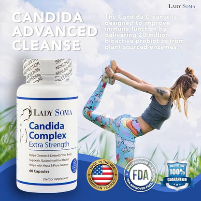 Lady Soma Candida Complex - Extra Strength Yeast & BV Overgrowth Capsules
