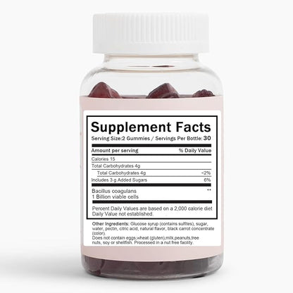 Clean Prebiotic Fiber Gummy, Clean Fiber Gummies for Men, Men Prebiotic Supplement for Digestive Gut Health, Non-GMO, 60 Gummies / 4g Fibers Per Serving
