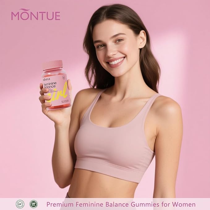 Premium Feminine Balance Gummies-pH Balance with Prebiotics & Lactobacillus Probiotic Blend&Hawaiian Pineapple Immune Support, Vegan & Non-GMO, 60 Gummies (120)