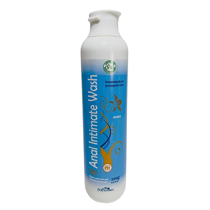 HOT FLOWERS Herbal Fresh Unisex Anal Intimate Wash for Personal Care, pH Balanced for Essentials Body Health, Daily Use, Dry Skin, Proctologist Tested (1)