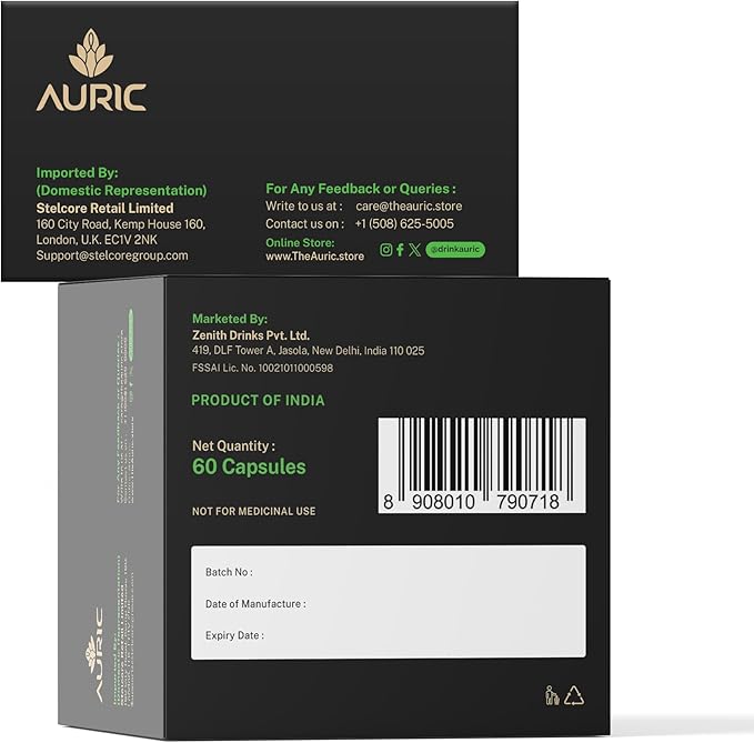 Auric Herbal Liver Support Supplement | Milk Thistle (Silymarin), Turmeric, Garlic, Ginger for Liver Health | Advanced Detox & Cleansing Formula for Active Liver | 60 Capsules
