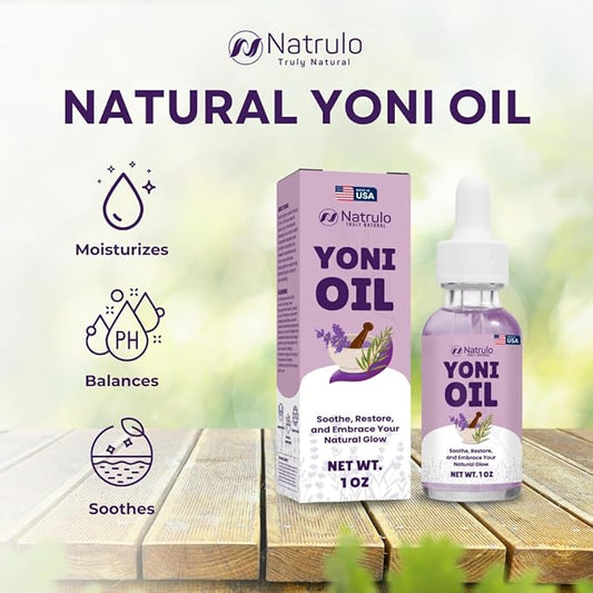 Yoni Oil – Natural Feminine Oil for Women, Odor Control, Dark Spots, Ingrown Hairs & Skin Brightening – pH Balanced, Moisturizing, Herbal Serum with Essential Oils – Intimate Vaginal Care, Made in USA