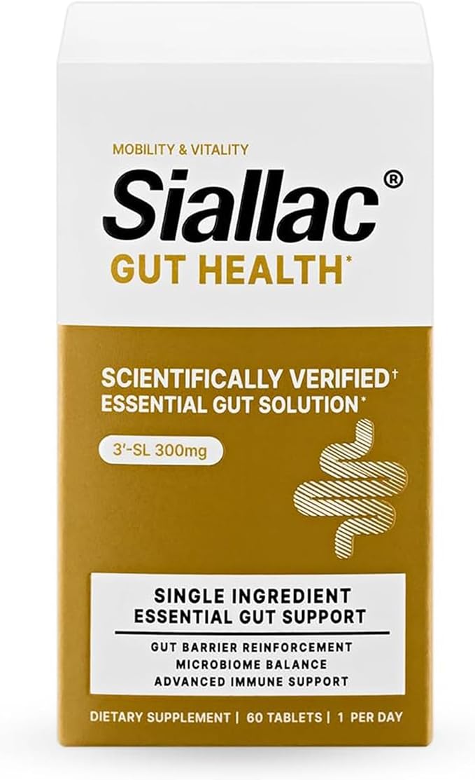 Gut Health - Gut Barrier Function, Epithelial Cell Growth, Immune Support, Enhances Nutrient Absorption, Microbiome Balance (HMO 3'-SL) (1 Pack)