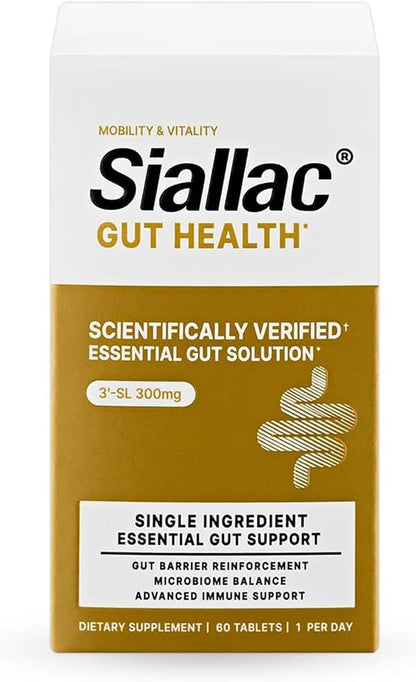Gut Health - Gut Barrier Function, Epithelial Cell Growth, Immune Support, Enhances Nutrient Absorption, Microbiome Balance (HMO 3'-SL) (1 Pack)
