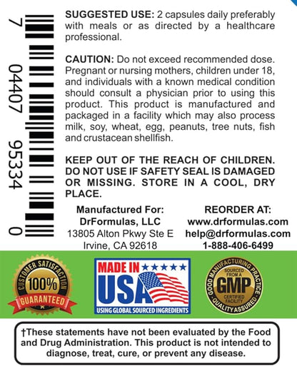 DrFormulas Mood Boost Probiotics for Stress and Calm, Methylfolate for Kids, Women, Men | Nexabiotic Supplement with Bifidobacterium and B-12, 60 Count