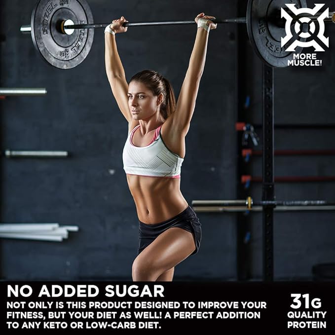 Progenex® More Muscle | No Added Sugar, Hydrolyzed Whey Protein Isolate Powder for Lean Muscle Gain. Best Tasting Low Carb High Protein Shake for Women & Men. 25 Servings (Vanilla Cream)